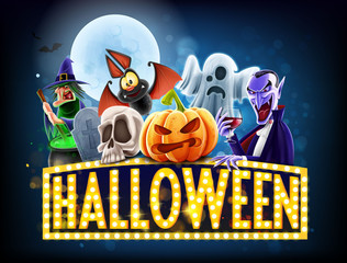 Fototapeta premium halloween illustration