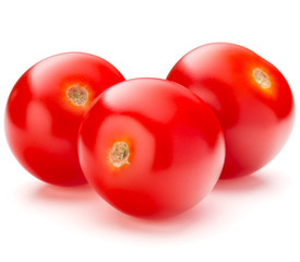 fresh cherry tomato isolated on white background cutout