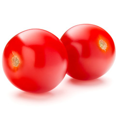 fresh cherry tomato isolated on white background cutout