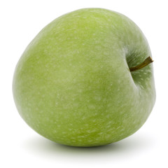 green apple isolated on white background cutout