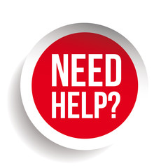 Need help? Question icon vector label