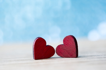 Fototapeta premium Two Hearts One Love