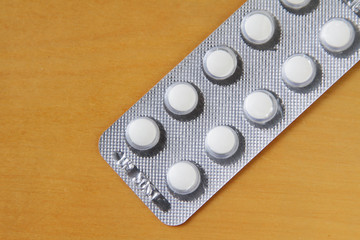 Pack of white pills