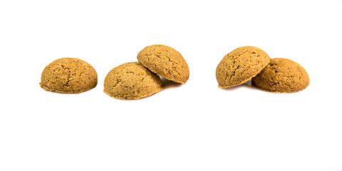 Five ginger nuts in a row