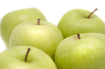 Crisp fresh green apples