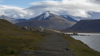 Fototapeta na wymiar Coles Bay at Svalbard, Spitzbergen