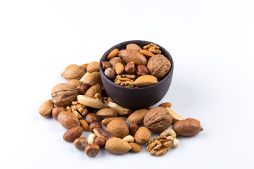 Nuts mix in bowl