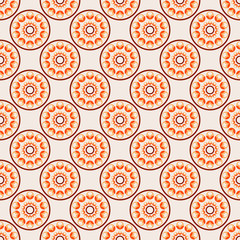 Pattern with abstract  mandala element