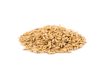 pile of organic oat grains