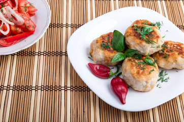 Closeup view on healthy food made from natural ingredients