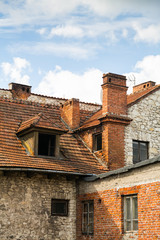 Fototapeta na wymiar Buildings in the old town of Kazimierz Dolny, Poland 