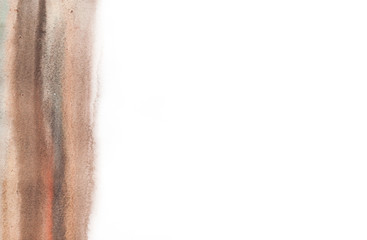 Watercolor hand drawn circle