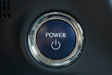 Power button of a car