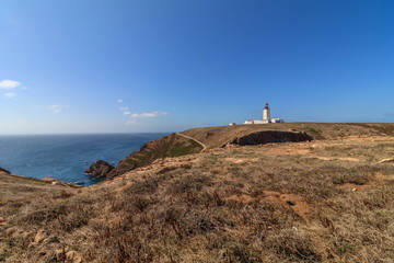 Vista da ilha das Berlengas em Peniche Portugal