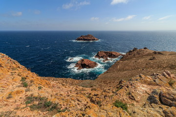 Fototapeta na wymiar Vista da ilha das Berlengas em Peniche Portugal 