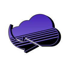 ikona retro lata 80 wektor