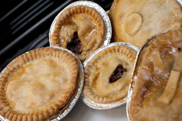 selection of meat pies