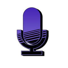 ikona retro lata 80 wektor