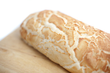 Fresh crusty white bread