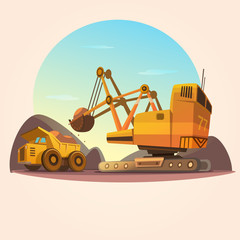 Obraz na płótnie Canvas Mining concept illustration