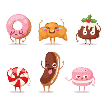 Sweet emotion vector character