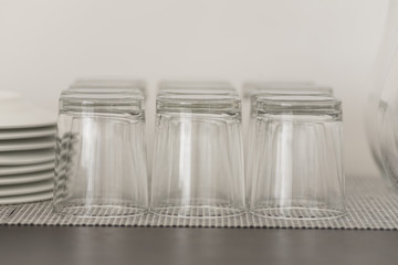table set up in restaurant interior