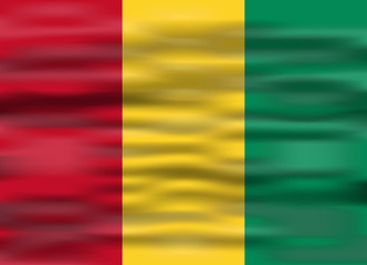 realistic flag guinea