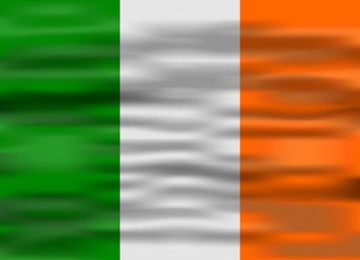 realistic flag ireland