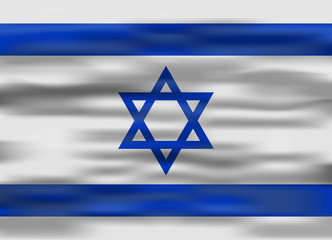 realistic flag israel