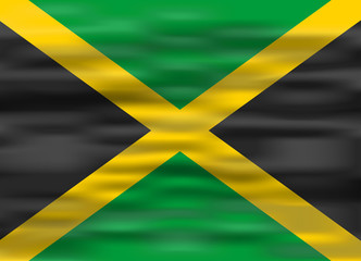 realistic flag jamaica