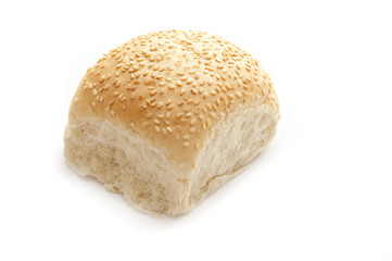 Fresh white sesame bun