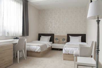 Comfortable hotel bedroom