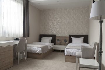 Comfortable hotel bedroom