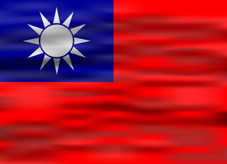realistic flag taiwan