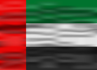 realistic flag united arab