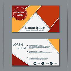 Business visiting card vector design template