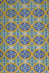 Azulejo beautiful traditional portuguese tiles background