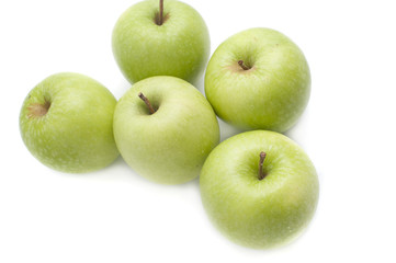 Fresh crisp green apples