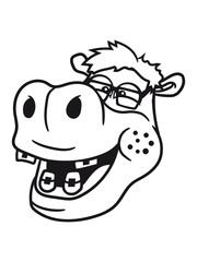 head, face, nerd geek smart freak stupid pimple zahnspange hornbrille funny sweet little cute baby hippo happy child