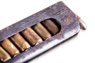 old pistol magazine detail