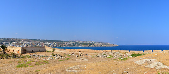 Fototapeta premium Rethymno Fortezza fortress panorama