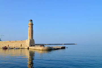 Rethymno lighthouse landmark