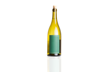Wine Bottle Isolated on White