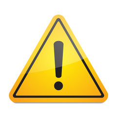 Exclamation danger sign vector