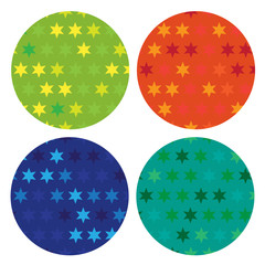 star circles frames set