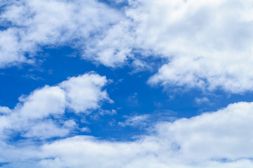 Naklejka na ściany i meble Blue Sky With Cloud Background