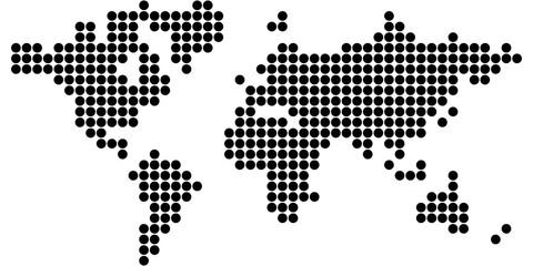 World Map - Positive Dot (18x18px)