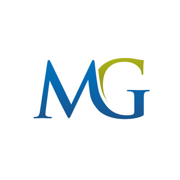 elegant letter MG logo concept, MG letter, MG symbol
