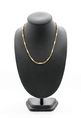 beautiful and luxury necklace on jewelry stand neck