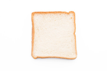 milk bread on white